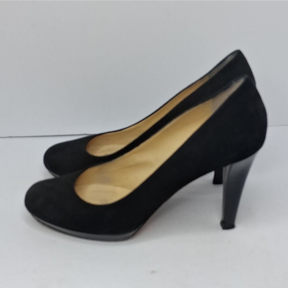 Kate Spade Kendra Black Suede & Patent Pumps – Size 8.5B – Made in Italy